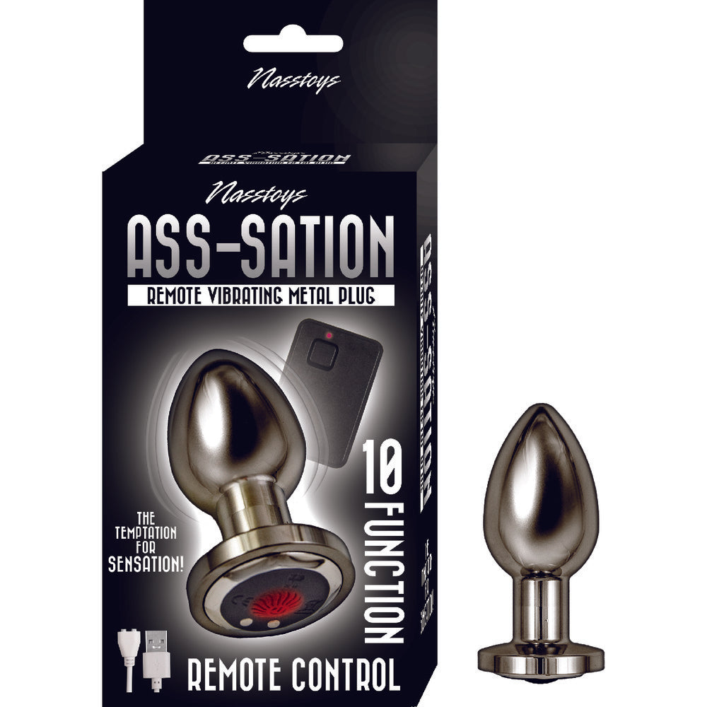 Ass Sation Remote Vibrating Butt Plug Black - Eroticon Ltd