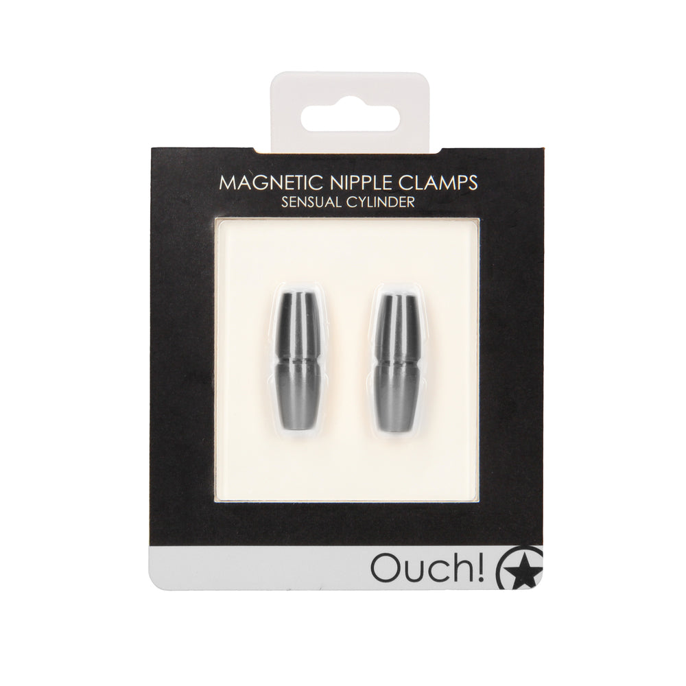 Ouch Magnetic Sensual Cylinder Nipple Clamps - Eroticon Ltd