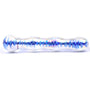 Blue Wavy Glass Dildo - Eroticon Ltd