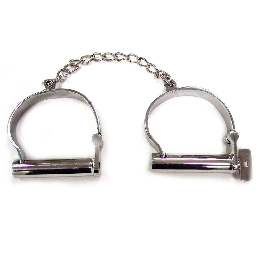 Rouge Stainless Steel Ankle Shackles - Eroticon Ltd