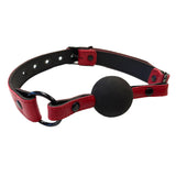 Rouge Garments Leather Croc Print Ball Gag - Eroticon Ltd