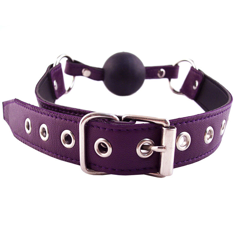Rouge Garments Ball Gag Purple - Eroticon Ltd