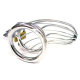 Rouge Stainless Steel Chasity Cock Cage With Padlock - Eroticon Ltd