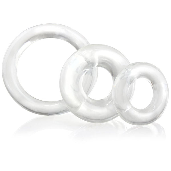 Screaming O RingO x3 Clear Cock Rings - Eroticon Ltd