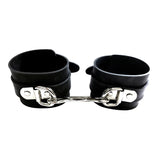 Rouge Garments Black Rubber Ankle Cuffs - Eroticon Ltd