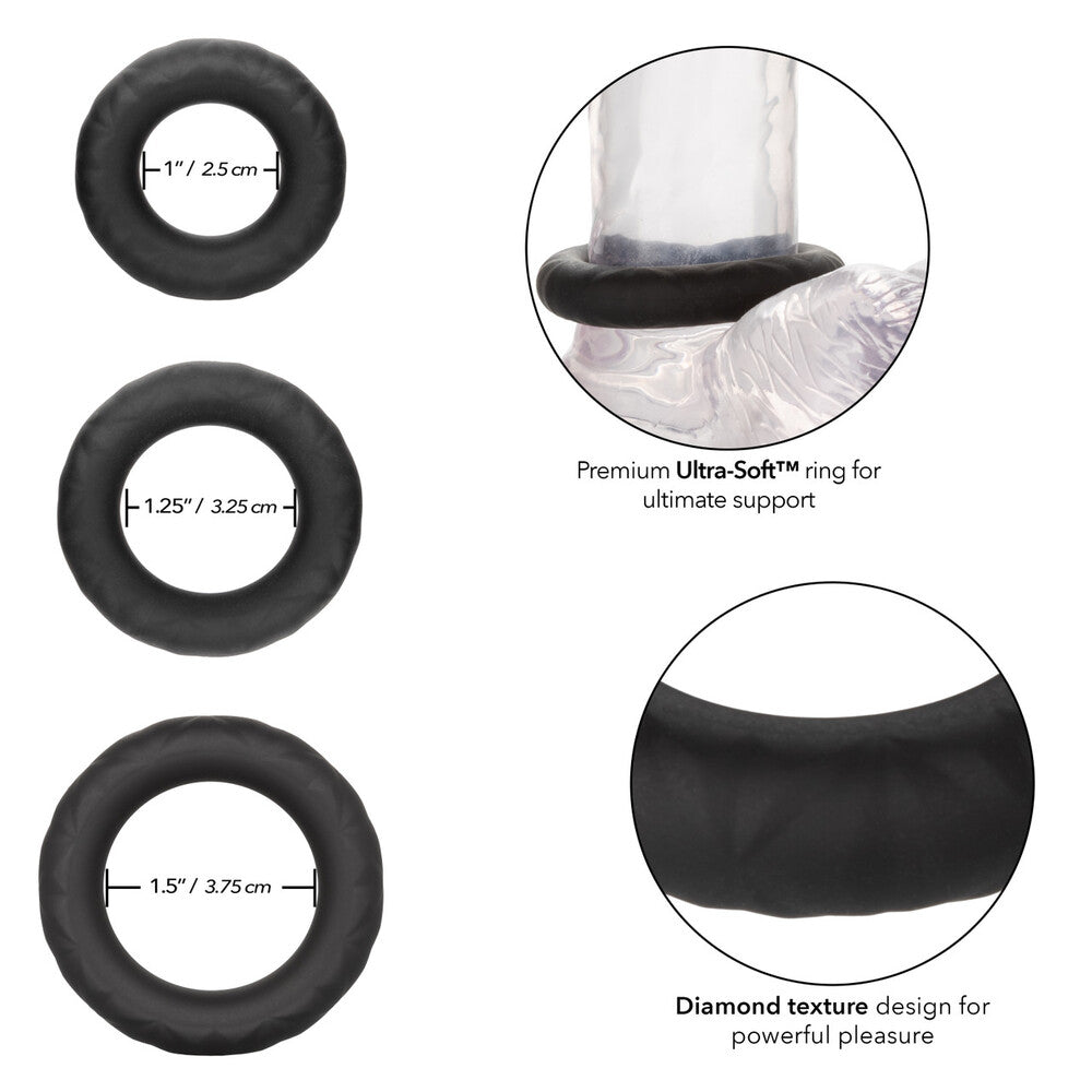 Link Up Ultra Soft Supreme Cock Ring Set - Eroticon Ltd
