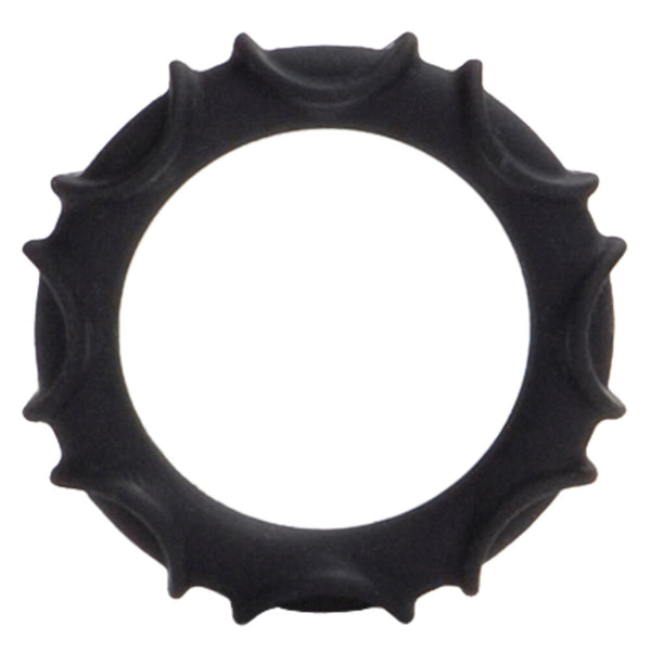 Atlas Silicone Cock Ring Black - Eroticon Ltd