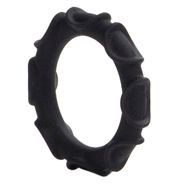Atlas Silicone Cock Ring Black - Eroticon Ltd