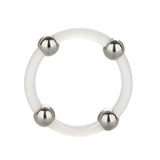 Steel Beaded Silicone Ring Large - Eroticon Ltd