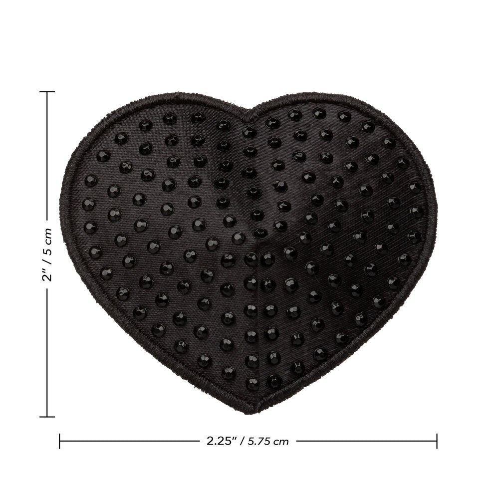 Radiance Black Heart Pasties - Eroticon Ltd