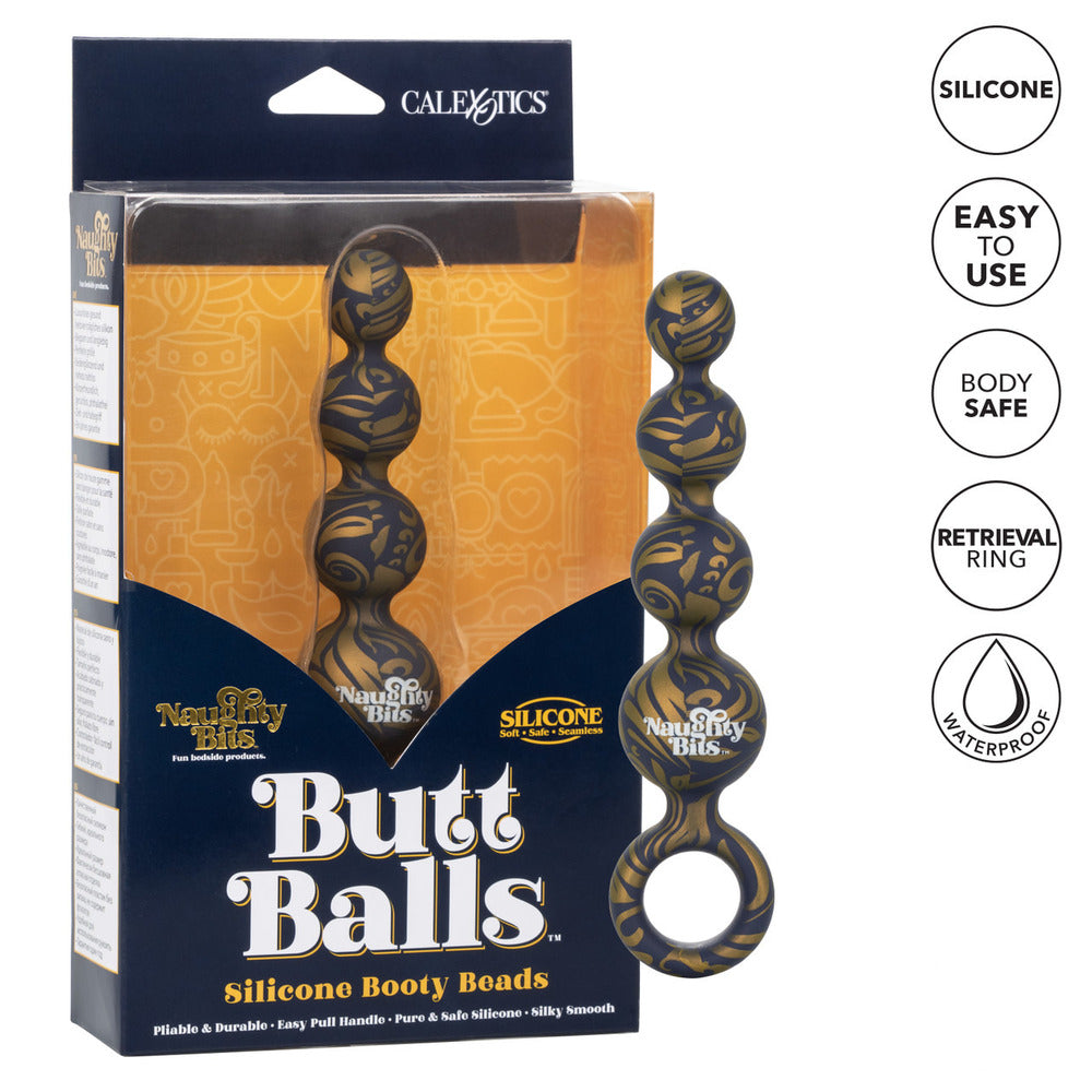 Naughty Bits Butt Balls Silicone Booty Beads - Eroticon Ltd