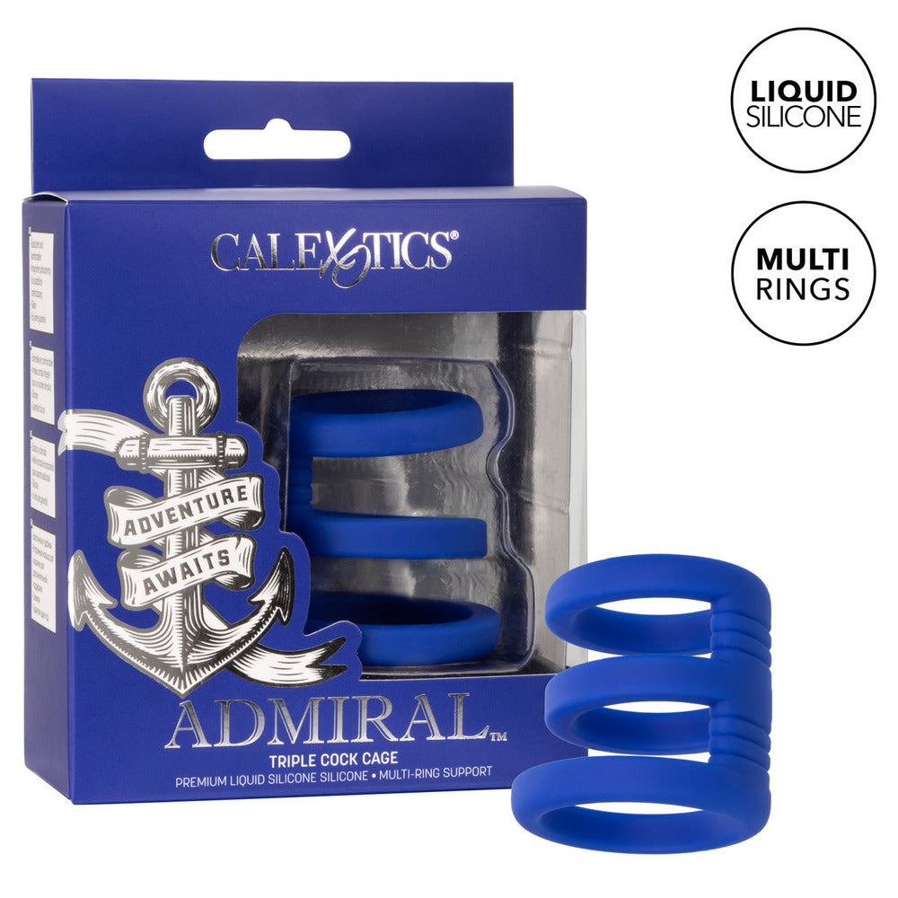 Admiral Triple Cock Cage - Eroticon Ltd