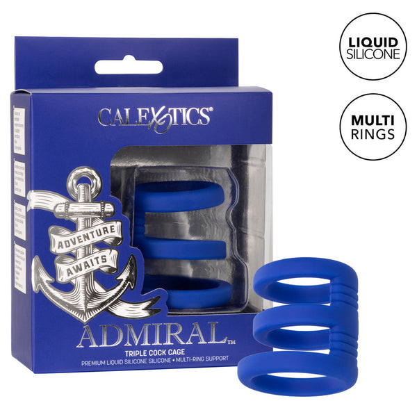 Admiral Triple Cock Cage - Eroticon Ltd