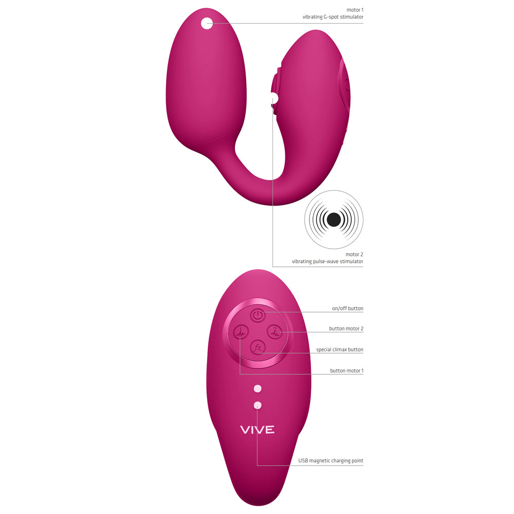 Vive Aika Pulse Wave And Vibrating Love Egg Pink - Eroticon Ltd