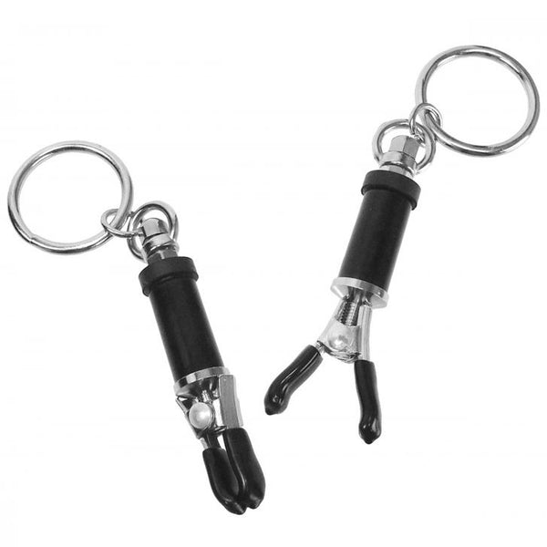 Bondage Ring Barrel Nipple Clamps - Eroticon Ltd