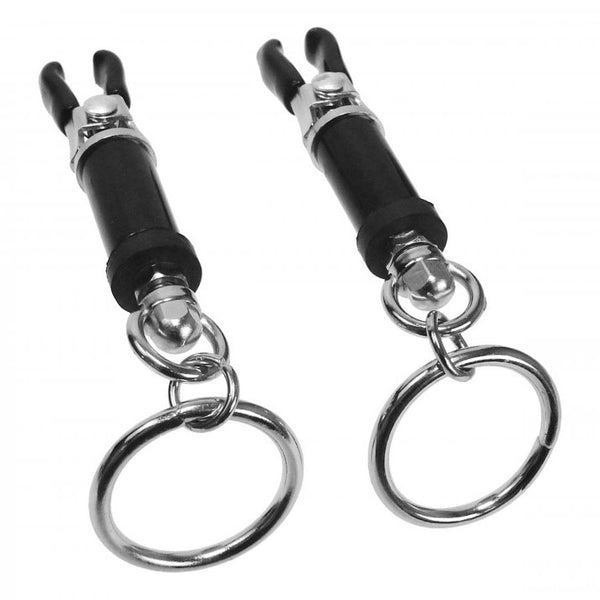 Bondage Ring Barrel Nipple Clamps - Eroticon Ltd