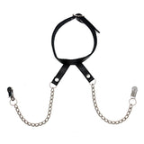 Nipple Clamps With Neck Collar - Eroticon Ltd
